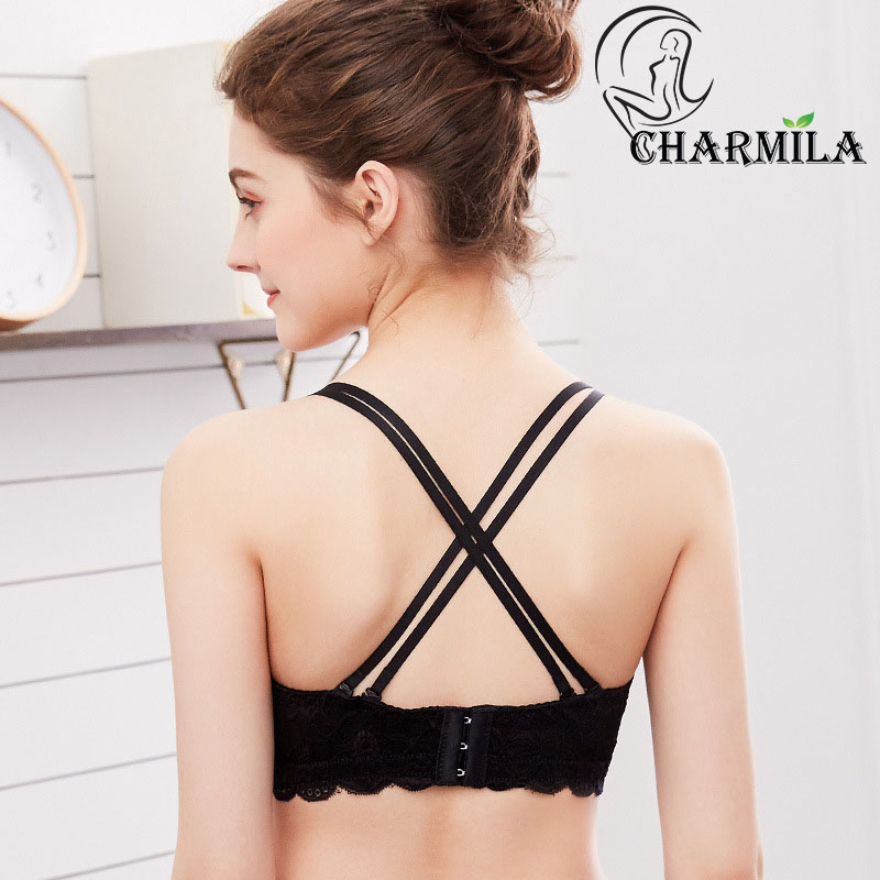 Áo ngực nữ ren Charmila không gọng phong cách đơn giản, thanh lịch mã AN05
