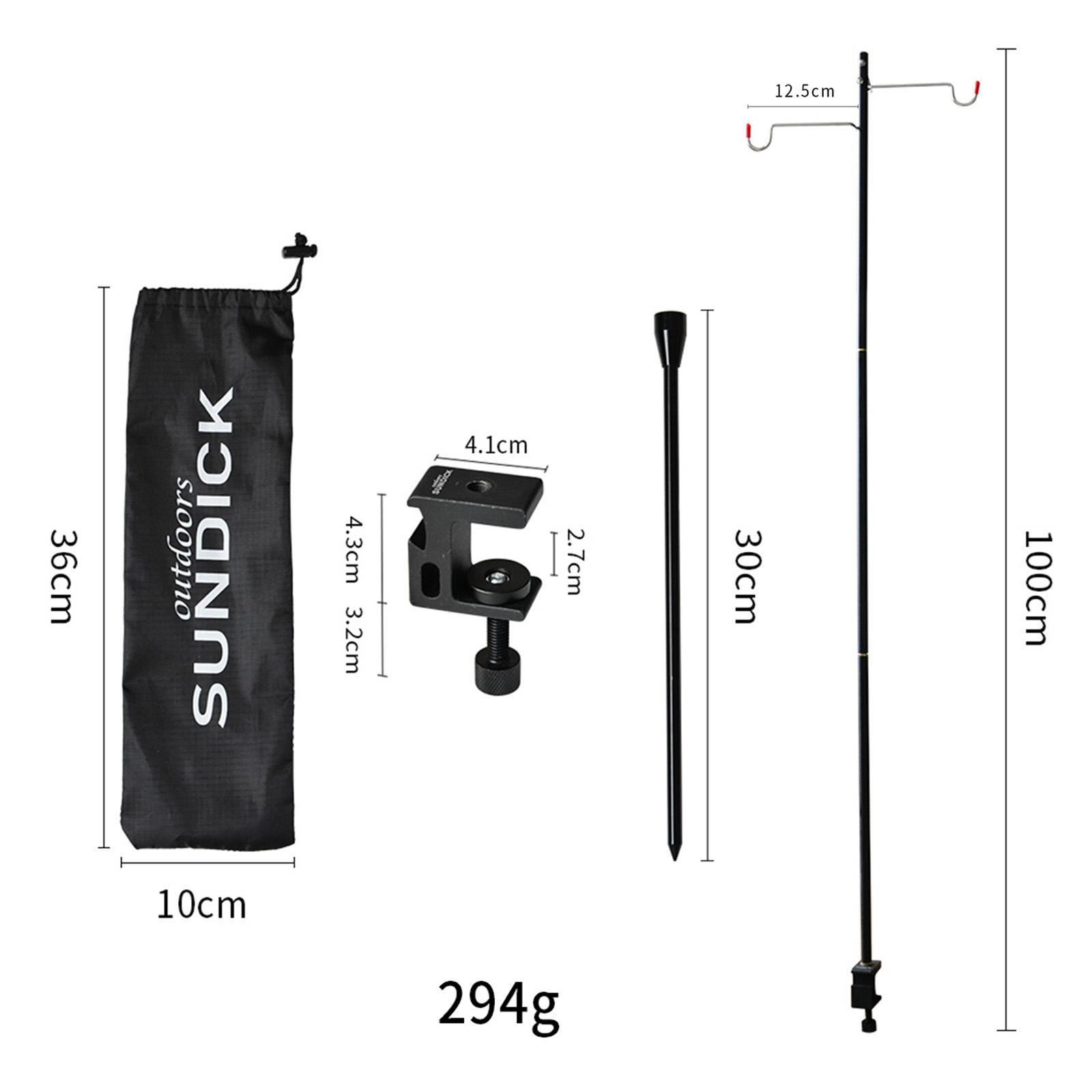 Camping Lantern Stand Lightweight Alloy Lamp Pole Hanger Holder