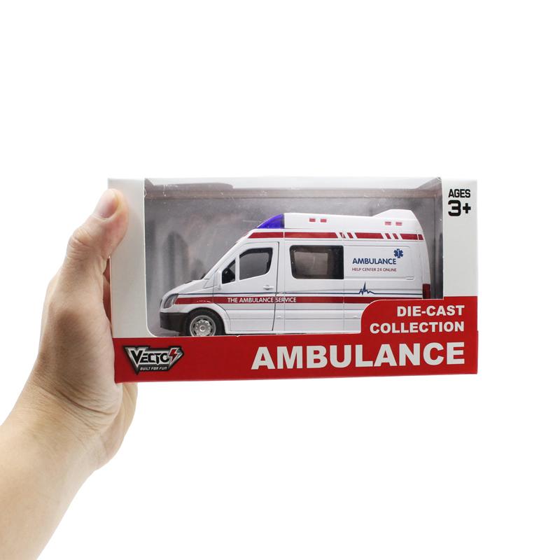 Đồ Chơi Mô Hình Xe Cấp Cứu Hỏa Có Đèn Và Âm Thanh - Vecto VT61K