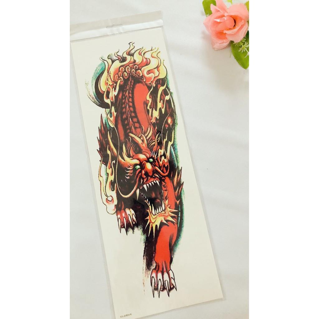 Hình xăm dán kín tay màu đẹp 17x48cm- mua 2 tấm tặng bắp tay xinh, mua từ 3 tấm tặng đồng size