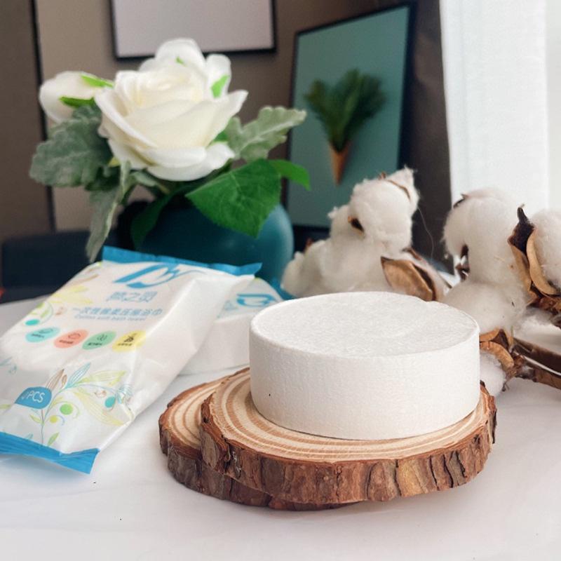Khăn tắm viên nén du lịch  dùng một lần, Khăn tắm cotton tiện lợi Famaha