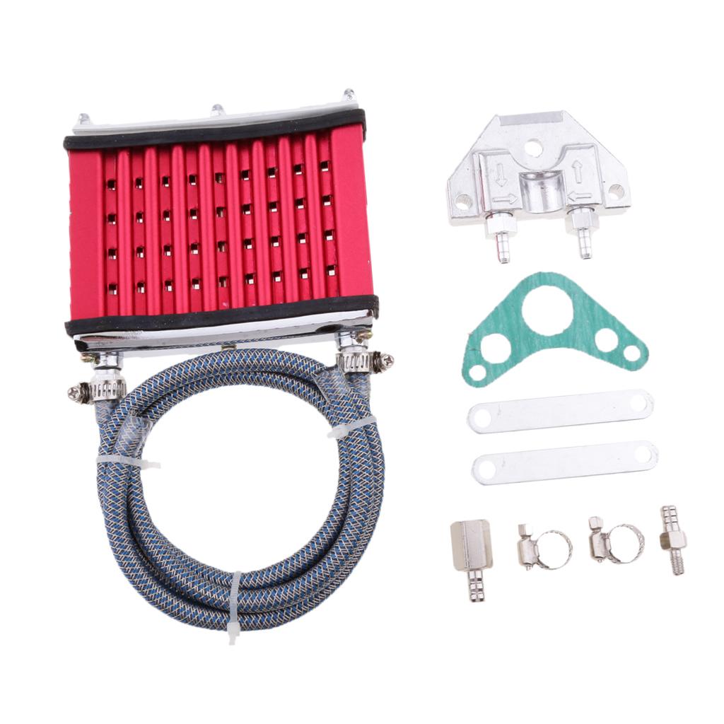 Oil Cooler Cooling Radiator For 50cc 70cc 90cc 110cc 125cc ATV Red