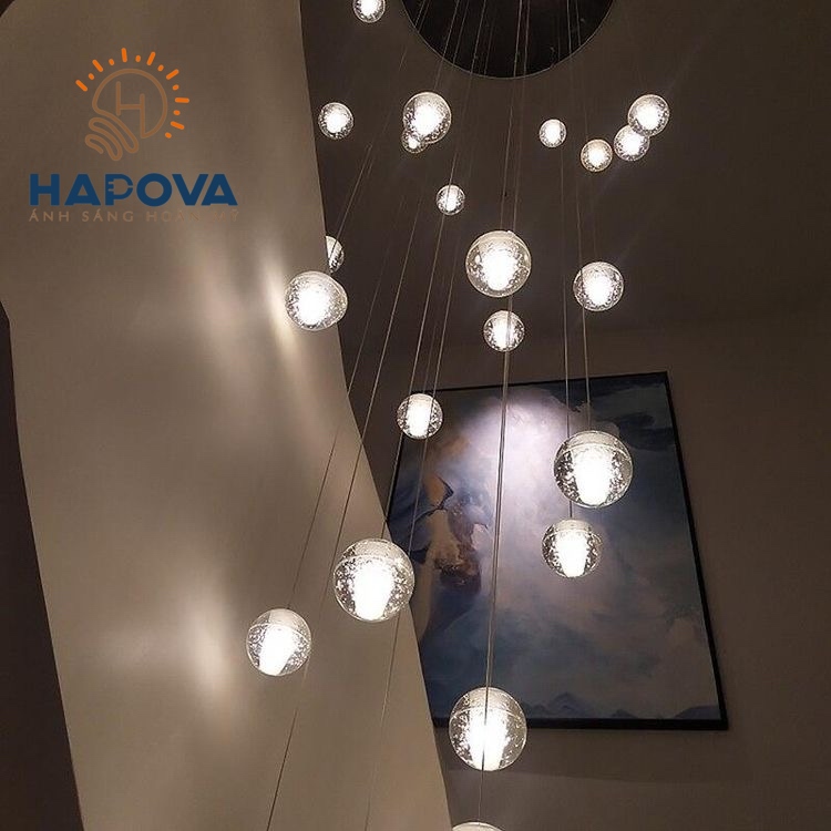 Đèn thả thông tầng giọt nước ( ĐÃ BAO GỒM BÓNG LED G4 ) HAPOVA CAFAS 1059