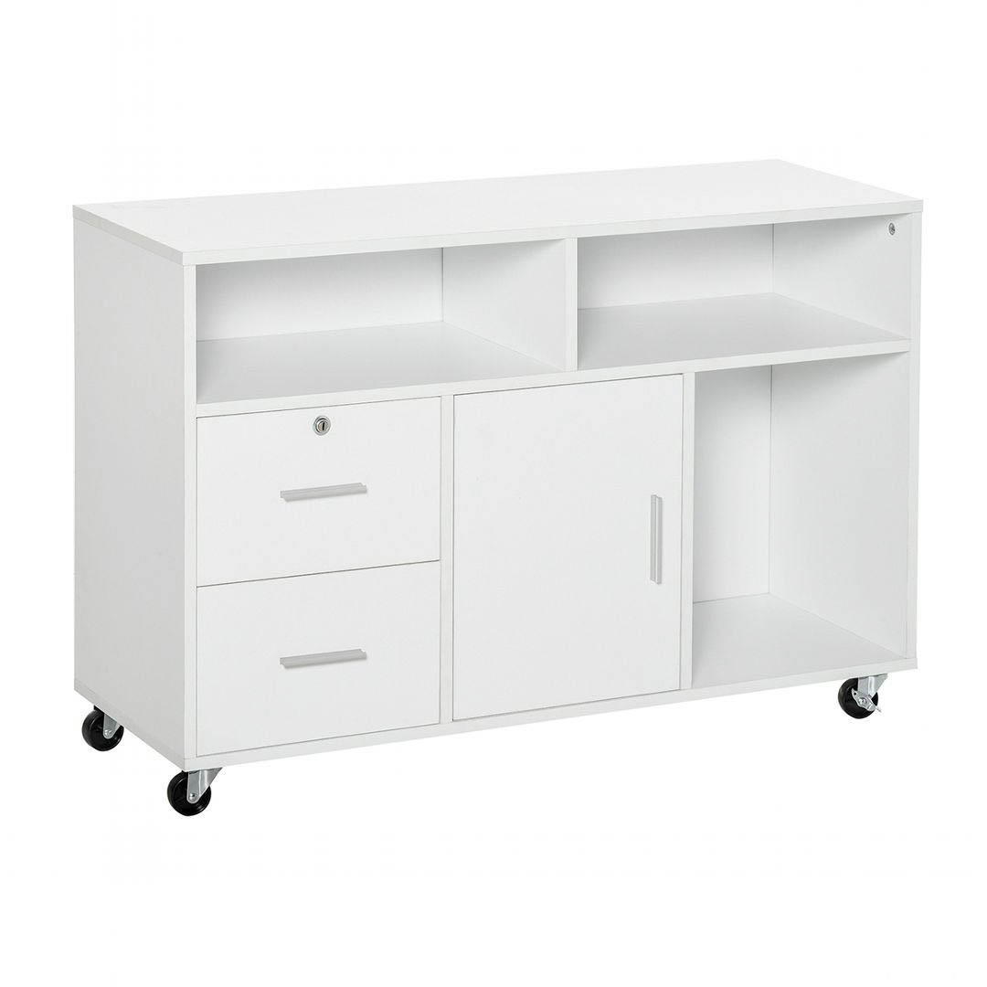 Kệ để máy in gỗ hiện đại SMLIFE Plum | Gỗ MDF dày 17mm chống ẩm | D100xR35xC71cm