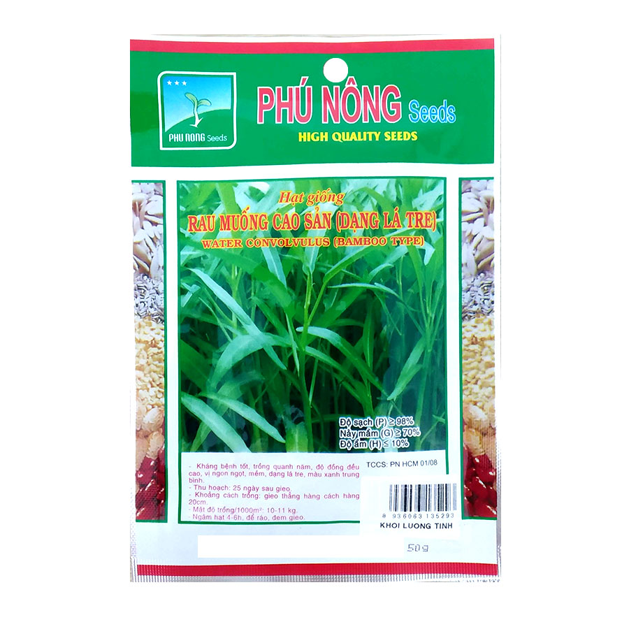 Hạt Giống Rau Muống Phú Nông Loại 50 Gram