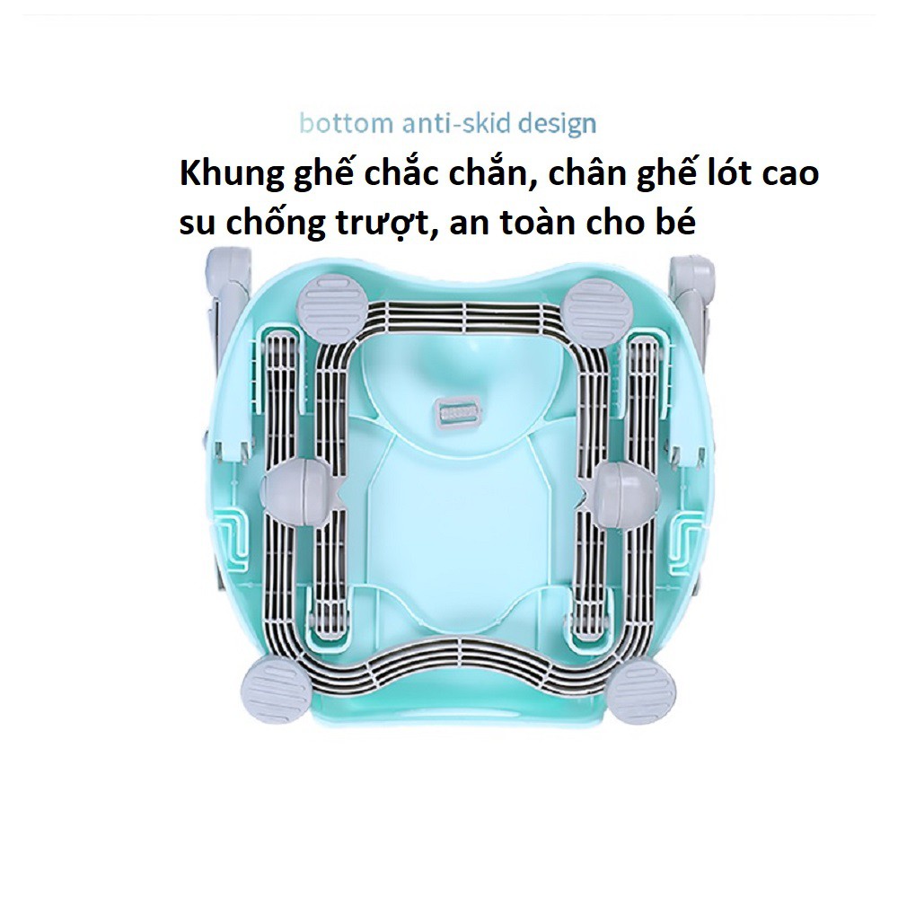 Ghế ăn dặm có nệm cho bé đi du lịch Mastela 1013 ăn dặm kèm mặt bàn, thiết kế thông minh tùy chỉnh độ cao- BPA FREE