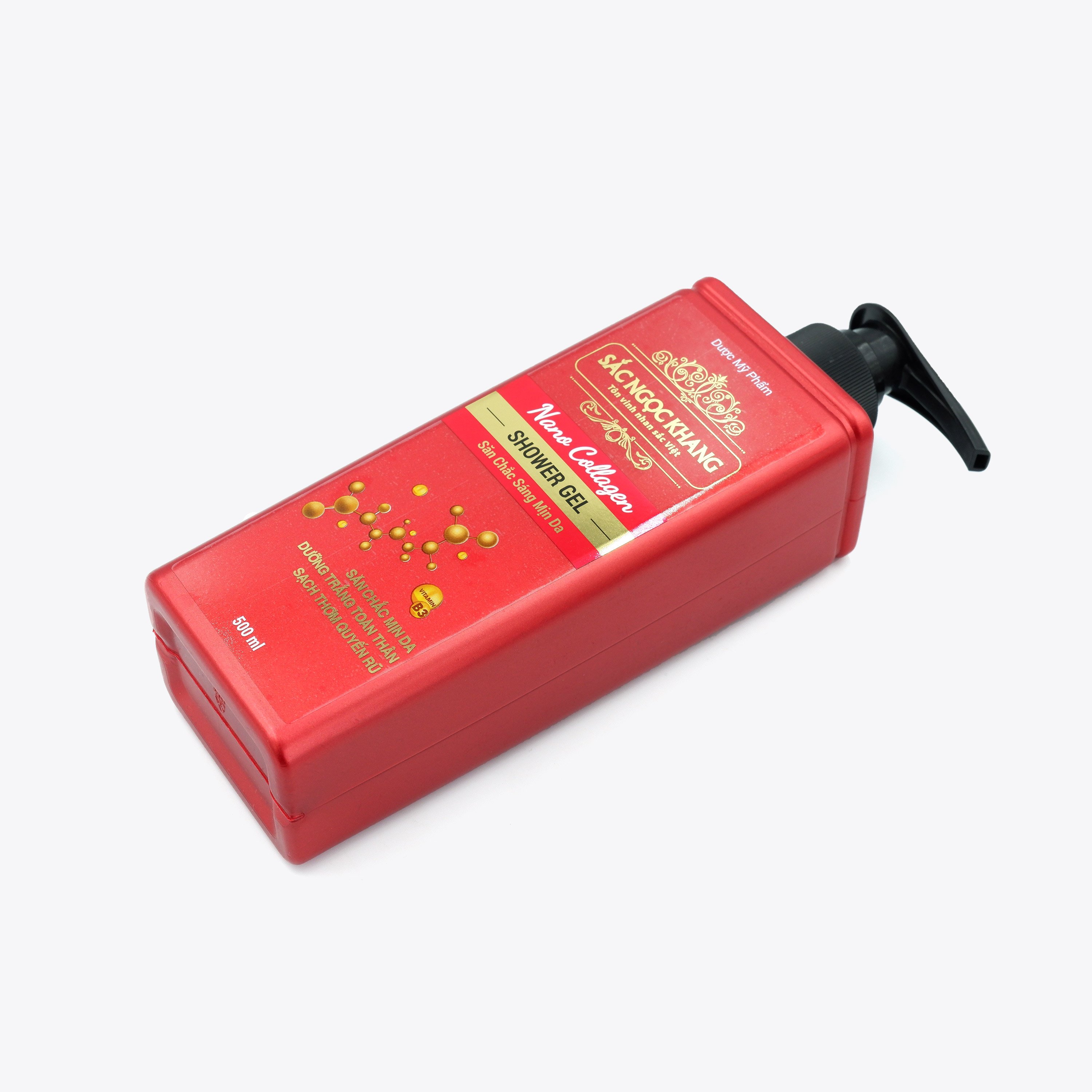 Sữa tắm nano collagen Sắc Ngọc Khang 500ml làm sạch da, cấp ẩm và dưỡng da  toàn thân săn chắc , sáng mịn, thơm quyến rũ