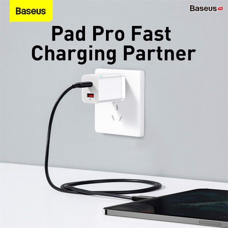 Củ sạc nhanh Baseus Super Si Pro 30W (CCSUPP) Quick Charger 1C+ 1U - Hàng chính hãng
