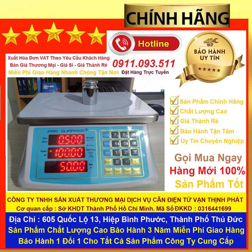 Cân Điện Tử Tính Tiền Chống Nước ACS-818 30 kg