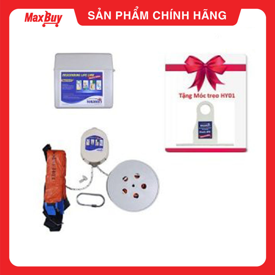 Dây Thoát Hiểm Cá Nhân Nikawa KDD-5F (15m) - Tặng Giá Treo Móc Nikawa HY-01