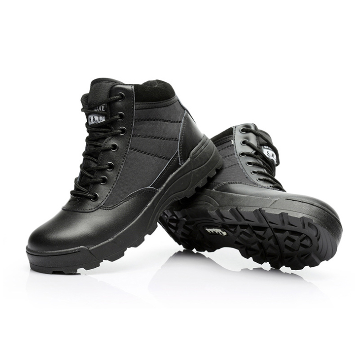 Giày boot cổ thấp, Giày lính SWAT Original cổ lửng ARM-1256 đen