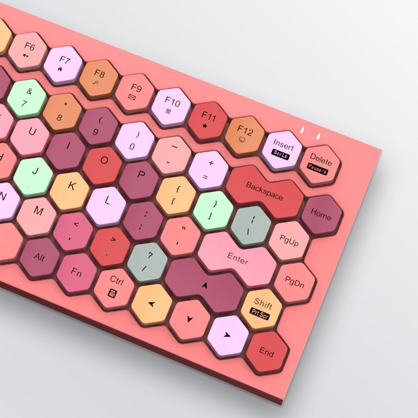 Wireless Bluetooth Keyboard, Typewriter Multimedia Keyboards for Phones Tablet Office