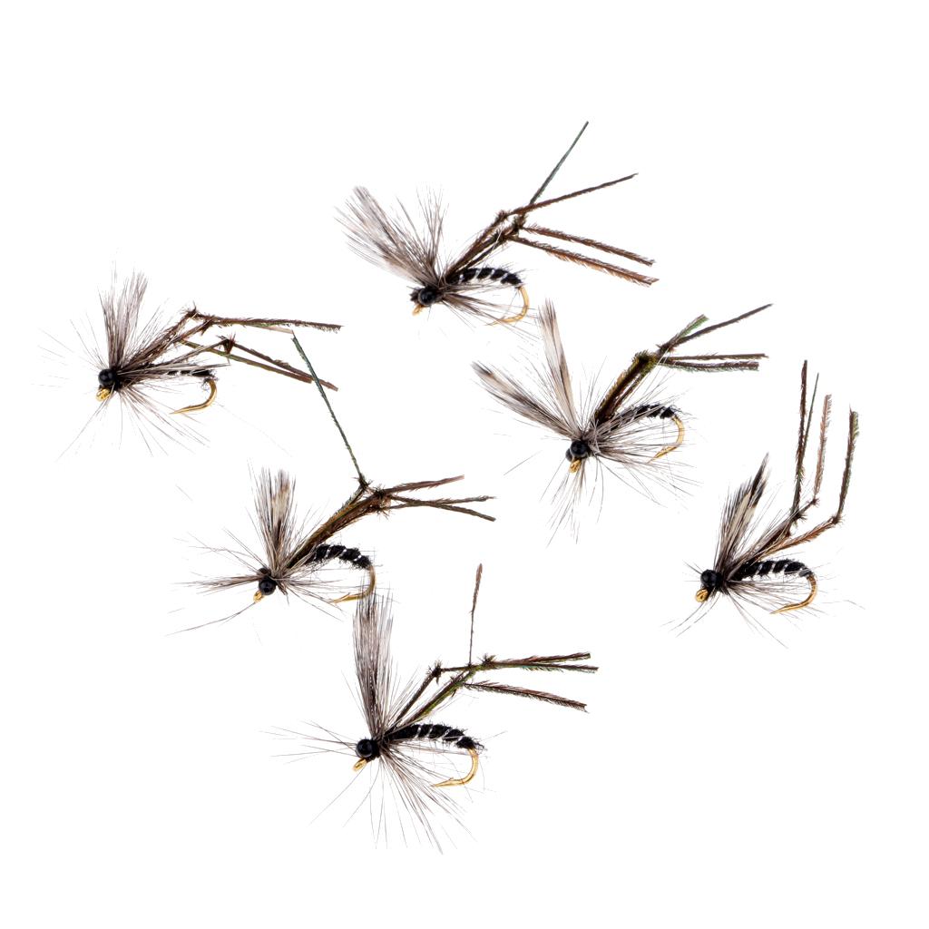 6 Pieces Fly Fishing Flies   Hook Lures Dry Flies Mosquito Lure