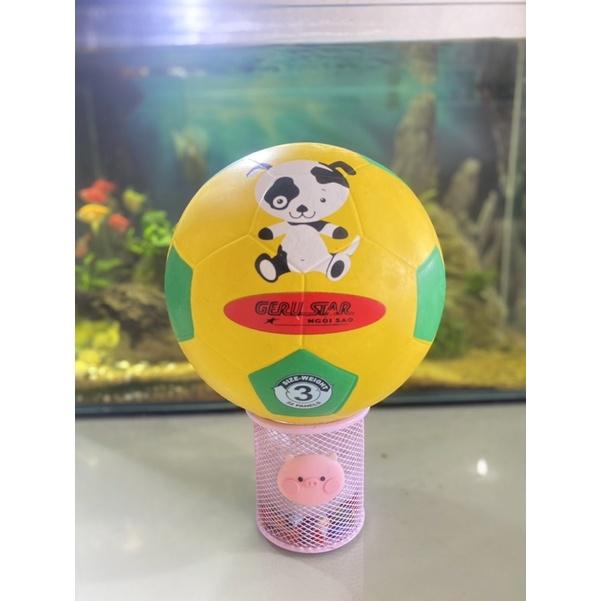 Bóng đá cao su Gurestar số 3 kèm kim bơm , túi đựng bóng