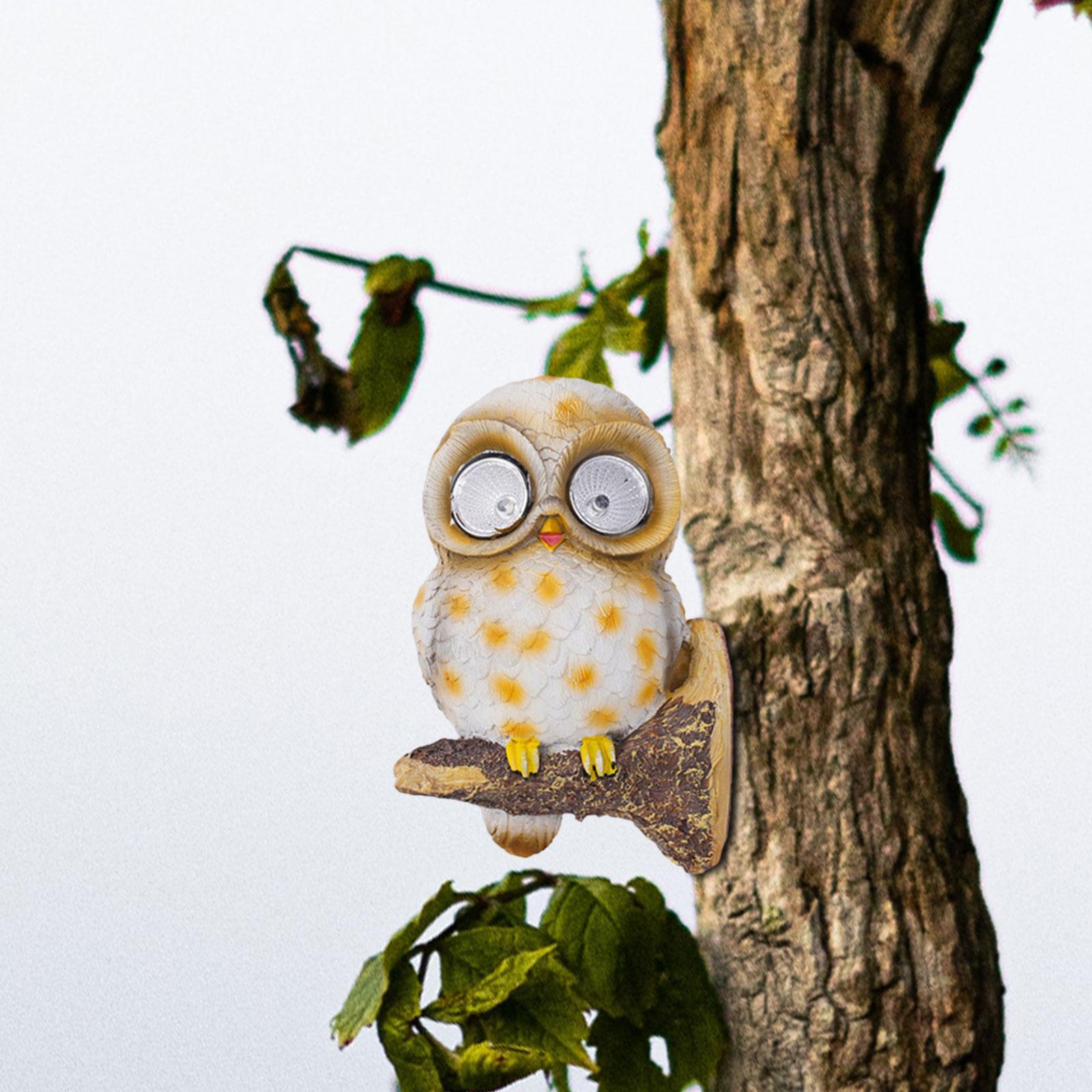 Owl Solar Lights Simulation Animals Solar Lights Lamp Landscape Lights LED Owl Shaped Waterproof Light for Yard Pathway Porch