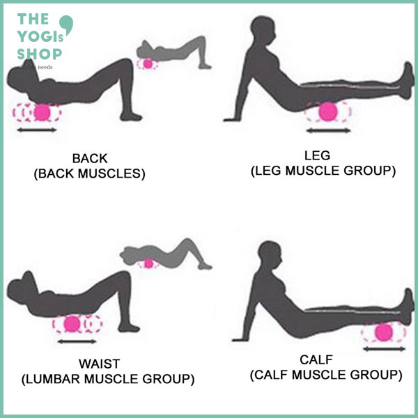 Con Lăn Yoga 45cm - The Yogis' Shop - EVA Nén Đặc Cao Cấp giúp Thư Giãn và Giảm Căng Thẳng Khi Tập Luyện