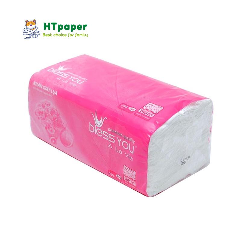 Khăn Giấy Lụa Rút 2 lớp Bless You À La Vie cao cấp x 250 tờ