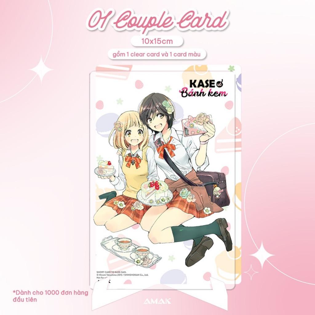 Truyện tranh Kase và bánh kem - Girls Love - Tặng Sticker + Couple Card + Poster - AMAK