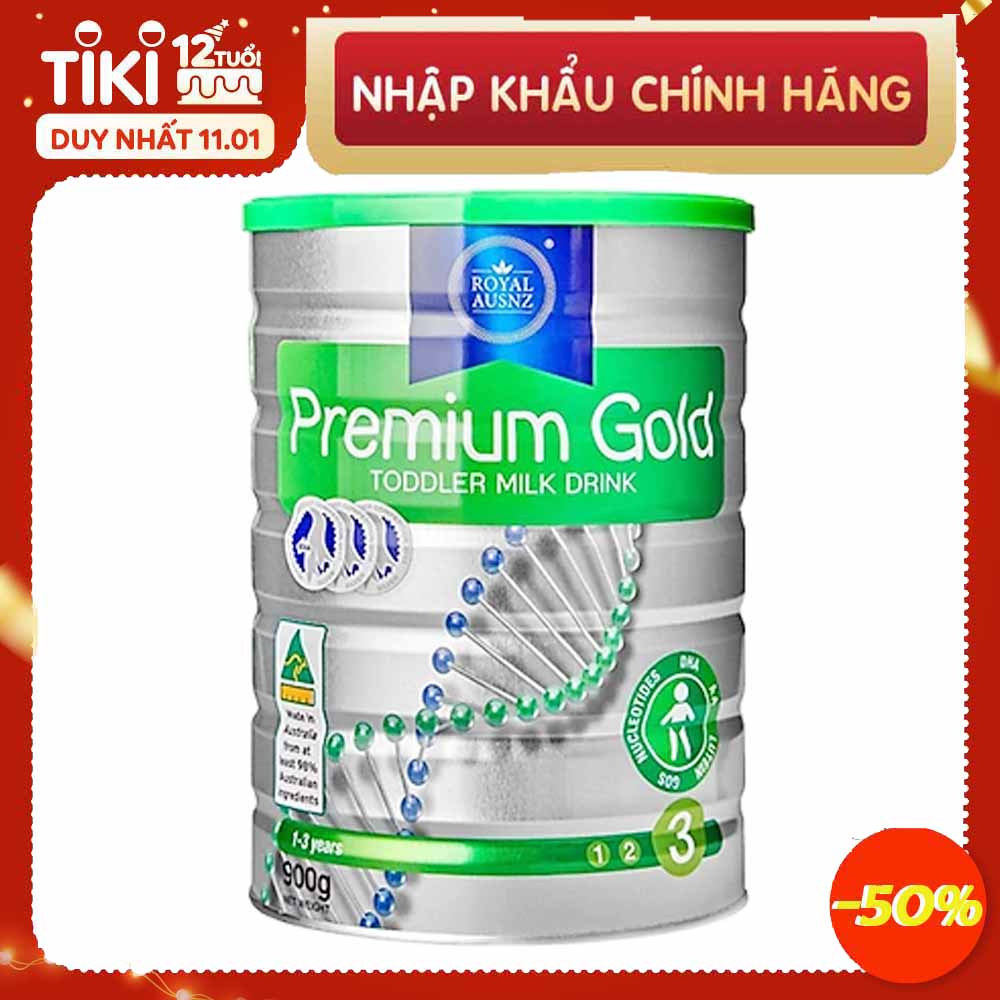 Sữa Hoàng Gia Úc   cho trẻ từ 1 - 3 tuổi Royal AUSNZ Premium Gold 3 