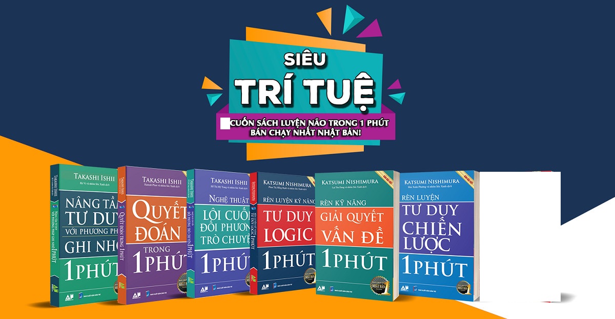 Combo 6 Cuốn Luyện Não Trong 1 Phút Bán Chạy Nhất Nhật Bản