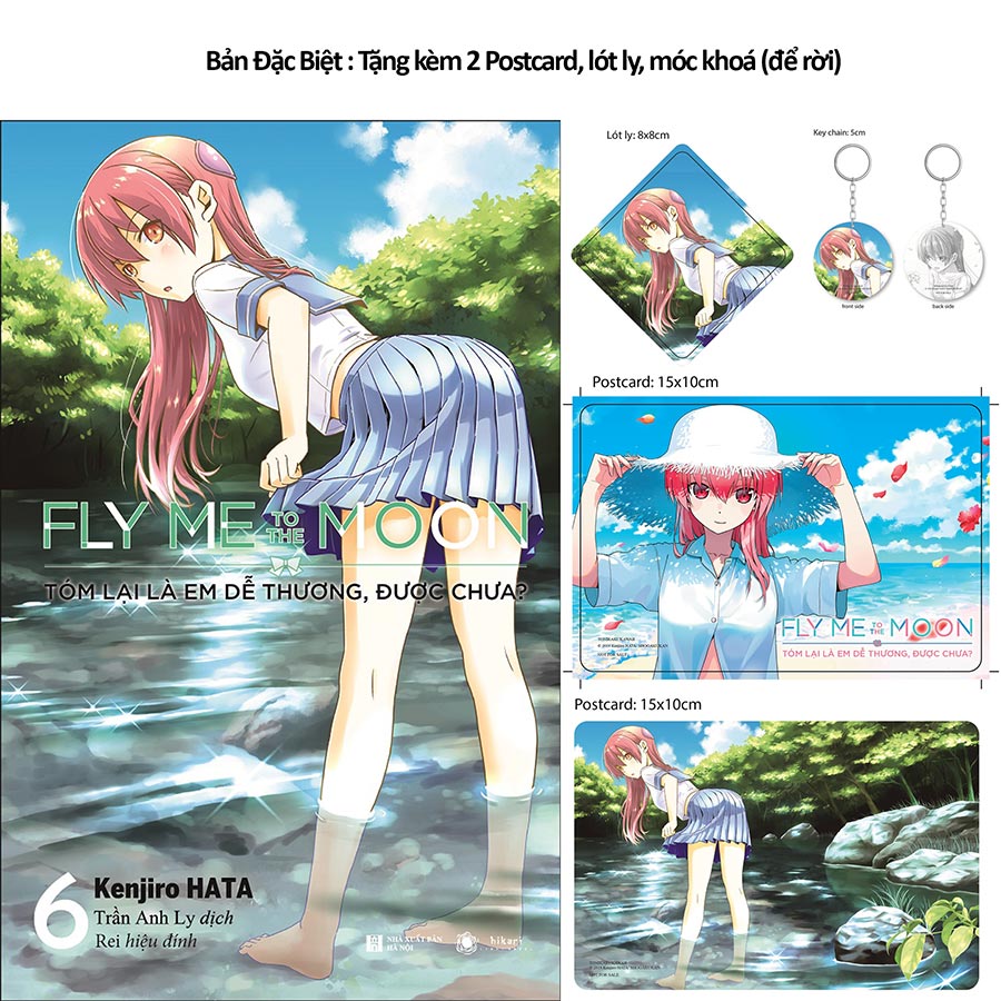 Fly Me To The Moon - Tóm Lại Là Em Dễ Thương Được Chưa - Tập 6 - Bản Đặc Biệt Tặng Kèm 2 Postcard, Lót Ly, Móc Khoá Để Rời
