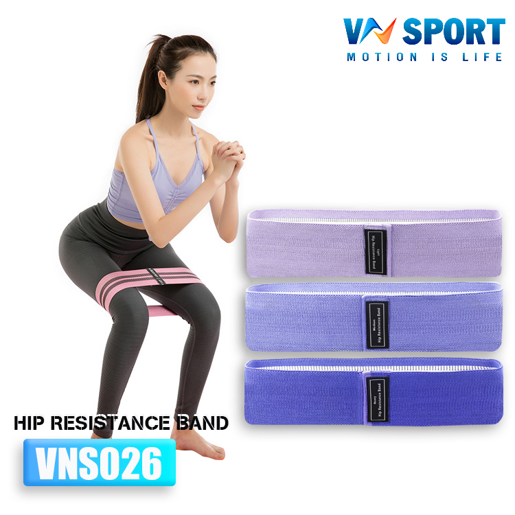 Bộ 3 Dây Đàn Hồi Tập Gym, Dây Kháng Lực tập Mông Đùi (HIP RESISTANCE BAND), Dây Mini Band Cao Cấp VNSPORT - VNS026 (Bộ 3 Dây 3 Màu)