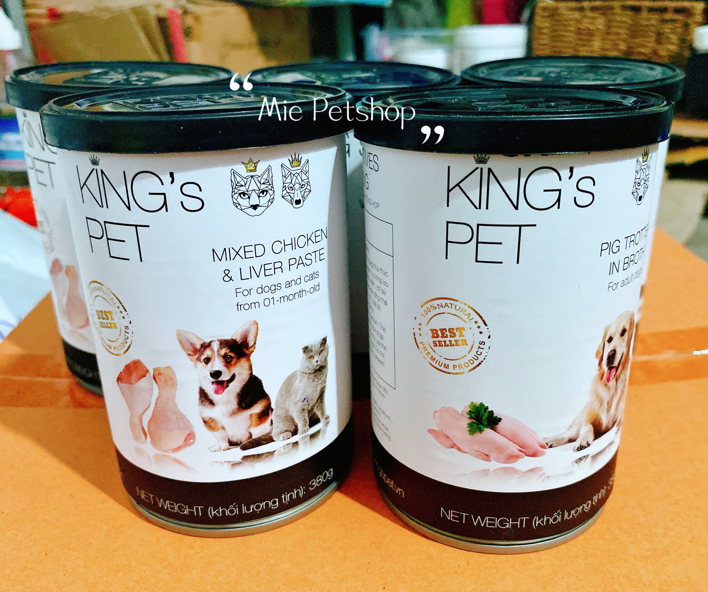 Pate King's Pet By Bao Anh dành cho chó mèo lon 380g - Mie Petshop