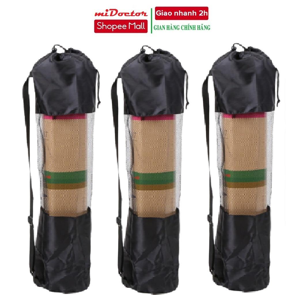 Túi đựng thảm yoga dạng lưới 6mm dụng cụ tập gym, yoga - Chính hãng miDoctor