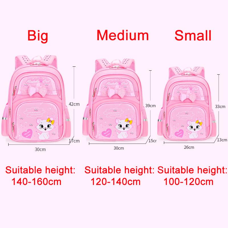 Chống Thấm Nước Cho Bé Học Túi Hoạt Hình Công Chúa Dễ Thương Lưng Chỉnh Hình Trẻ Em Túi Sách Dành Cho Các Bạn Nữ Tuổi Teen Schoolbags