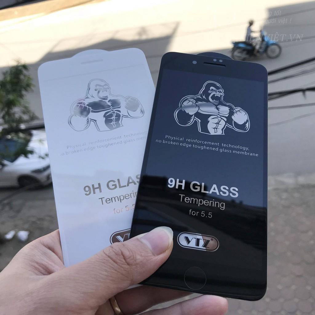 Kính Cường Lực Dành Cho Iphone 6splus, 7plus, 8plus, X, Xsmax, 11, 11pro, 11pro max Cao Cấp 9D+ Cậu Bé Đỏ
