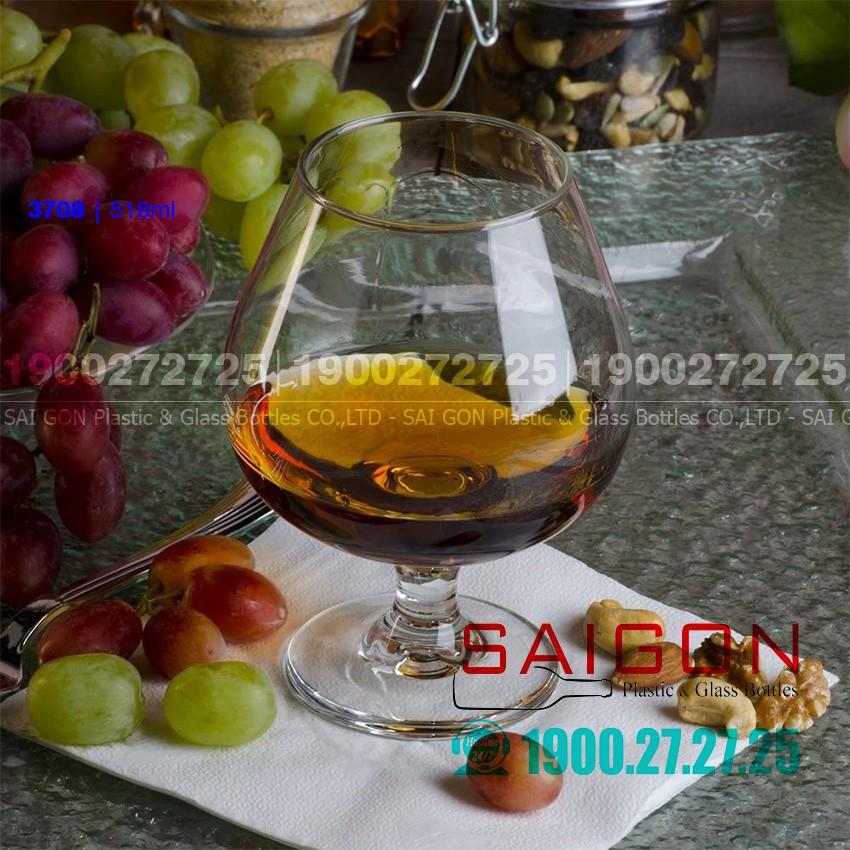 Ly Thủy Tinh Embassy Brandy 340ml | 518ml | Thủy Tinh Cao Cấp , Tùy Chọn Dung Tích