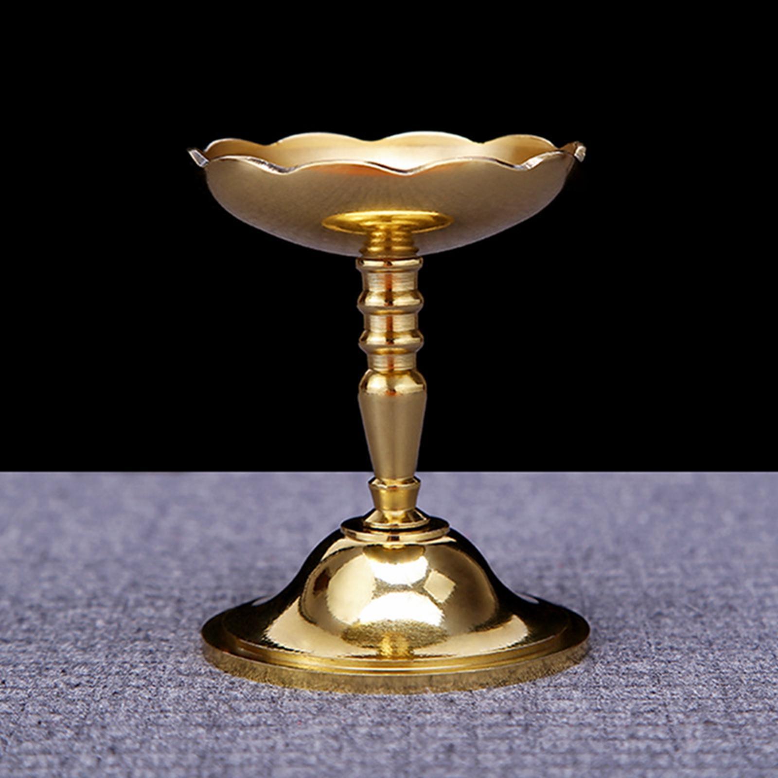 Brass Ghee Lamp Holder Tibetan Tealight Holder Buddhist Altar Supplies