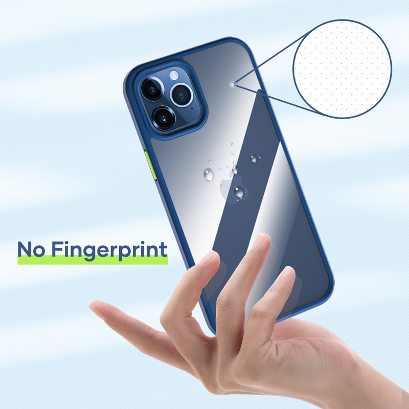 Ốp lưng trong suốt cho iPhone 12 Pro trang bị viền silicon chống sốc bảo vệ 720 độ Hiệu Rock Guard Pro - Hàng nhập khẩu