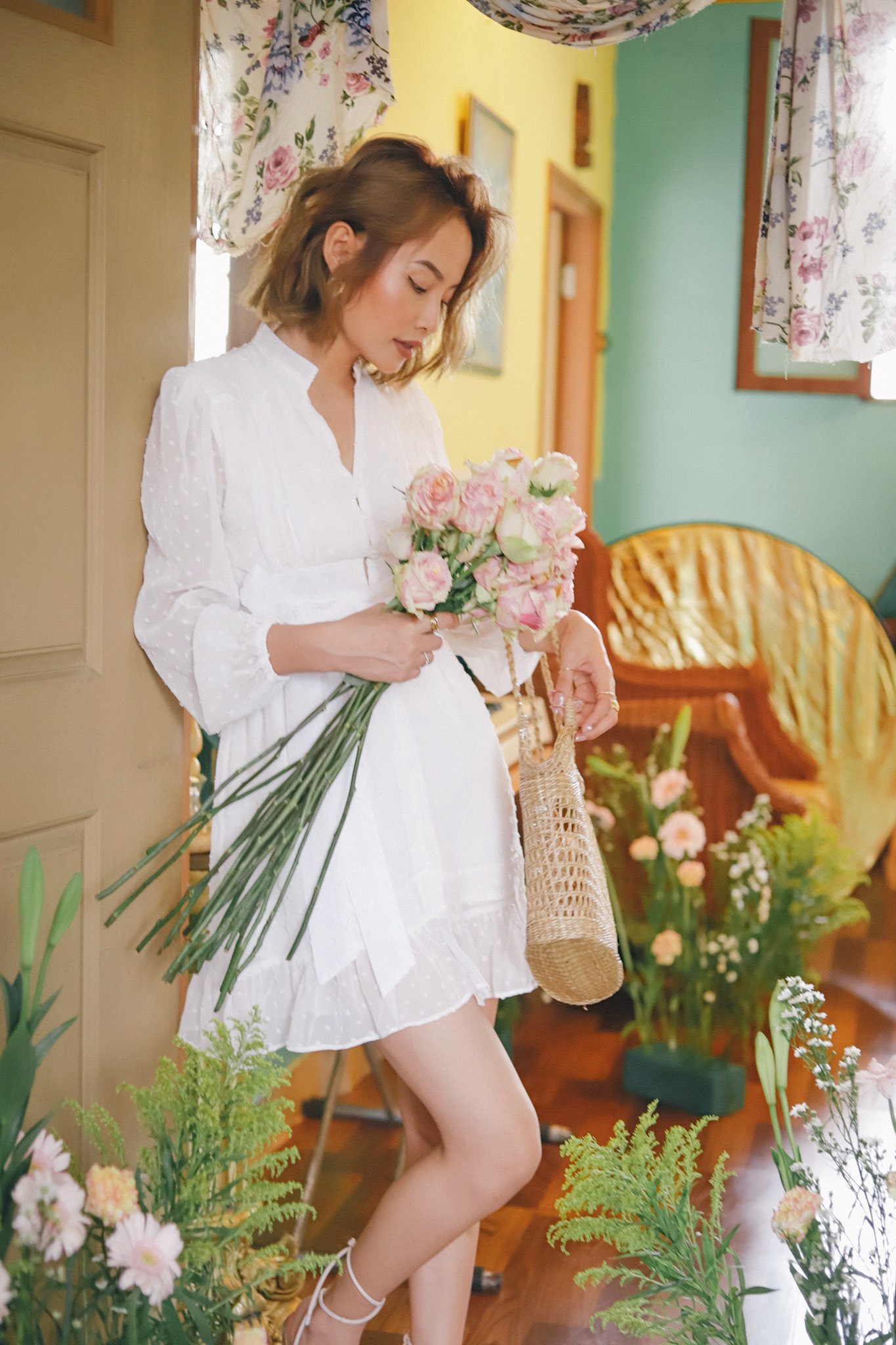 Hình ảnh Đầm trắng tay dài Emma dress Gem Clothing SP060432