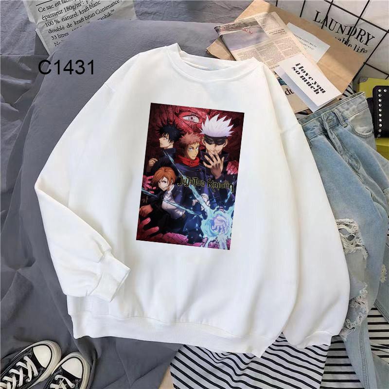 Áo sweater in hình anime Jujutsu Kaisen thời phong cách độc đẹp giá rẻ