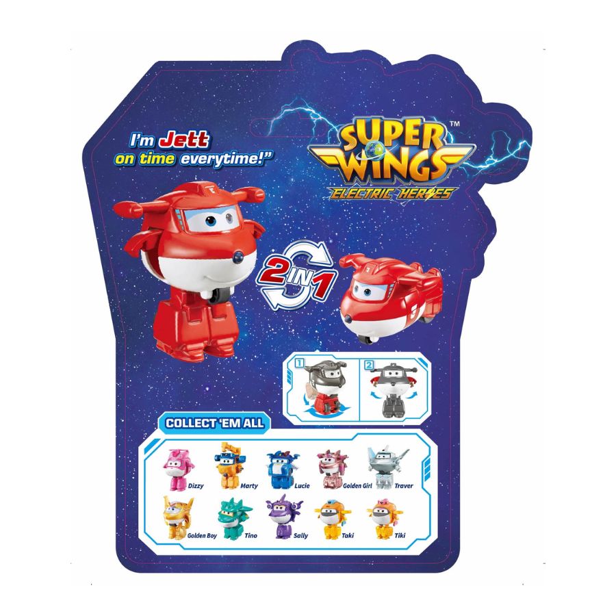 Đồ Chơi Robot Biến Hình Cỡ Nhỏ Jett Tia Chớp SUPERWINGS YW780010