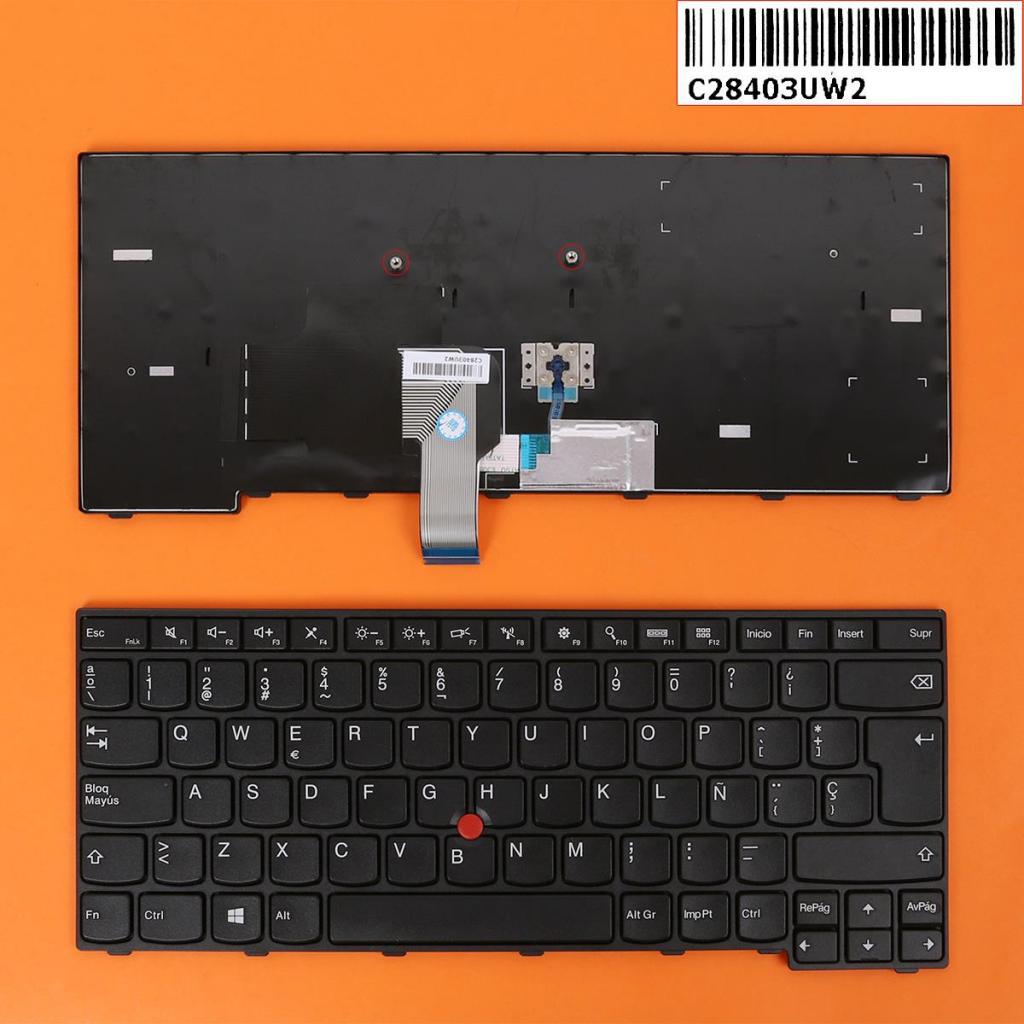 Plastic Notebook Laptop Keyboard Spanish Part Black For Lenovo Thinkpad