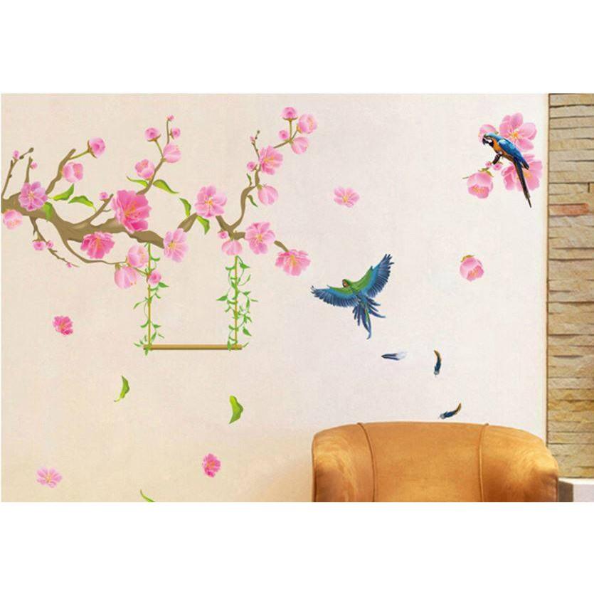 Decal dán tường Cành hoa đào - Tết 02