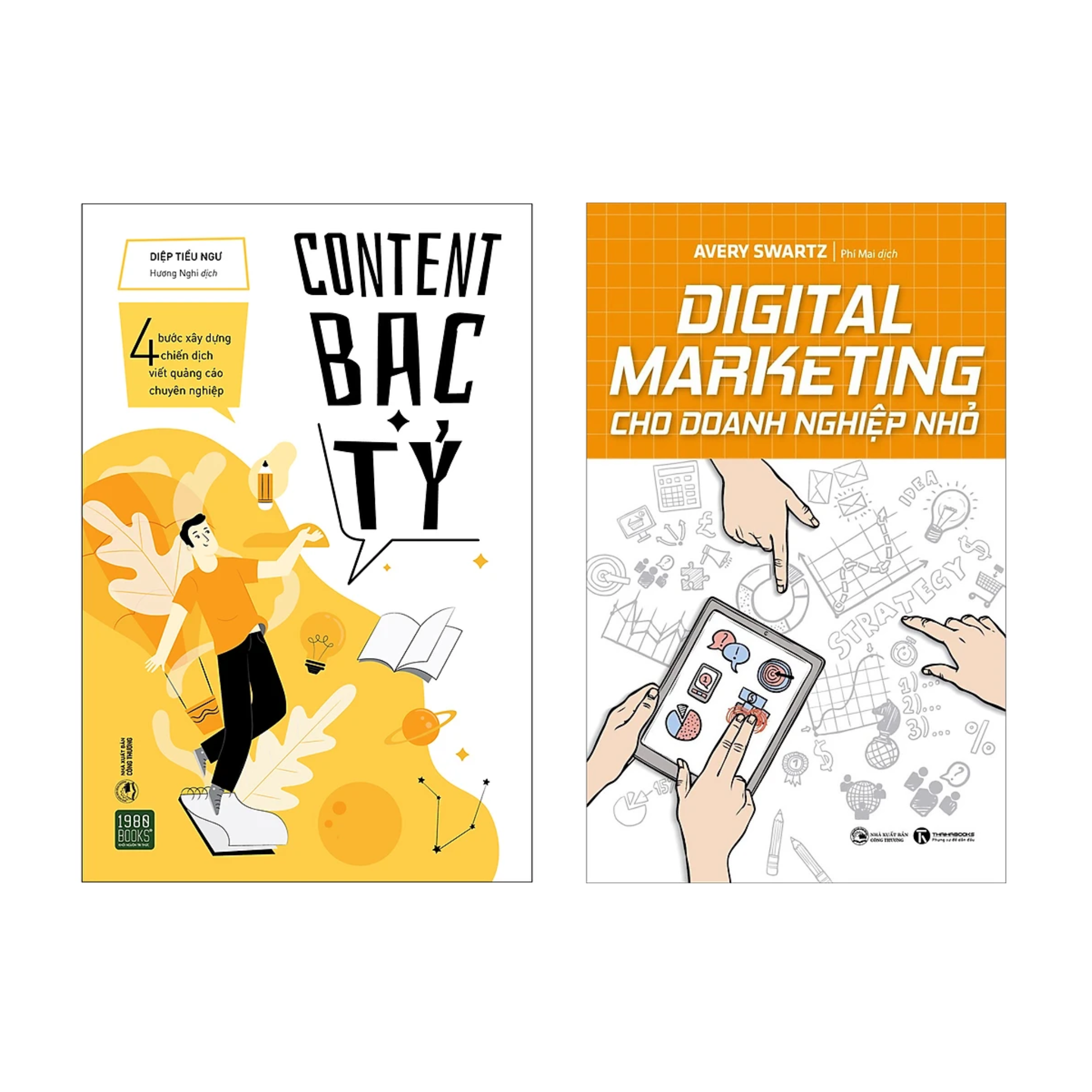 Combo 2 Cuốn Sách Marketing: Content Bạc Tỷ + Digital Marketing Cho Doanh Nghiệp Nhỏ