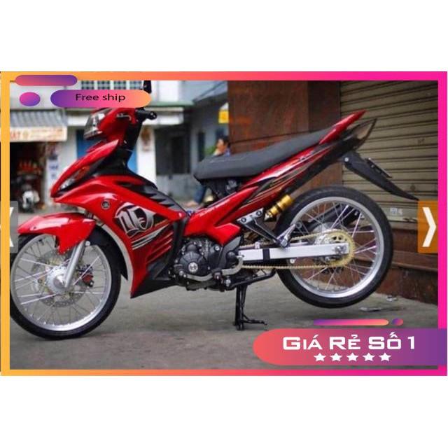 Tem rời dành cho Exciter 2011 Lc dán xe đỏ