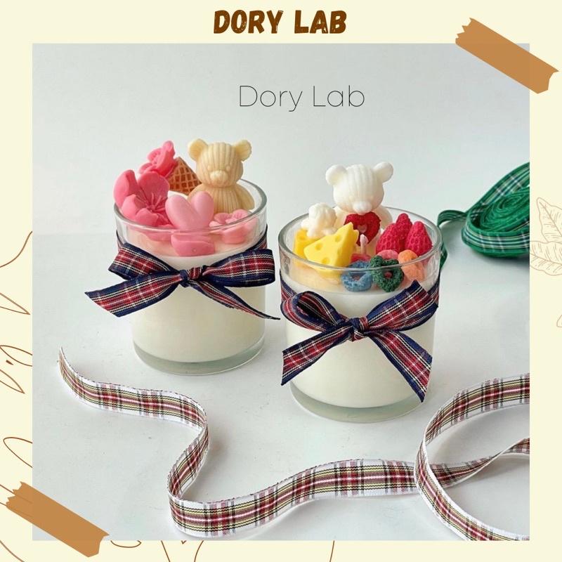 Nến Thơm Ly Topping Nhiều Màu Sắc Handmade - Dory Lab