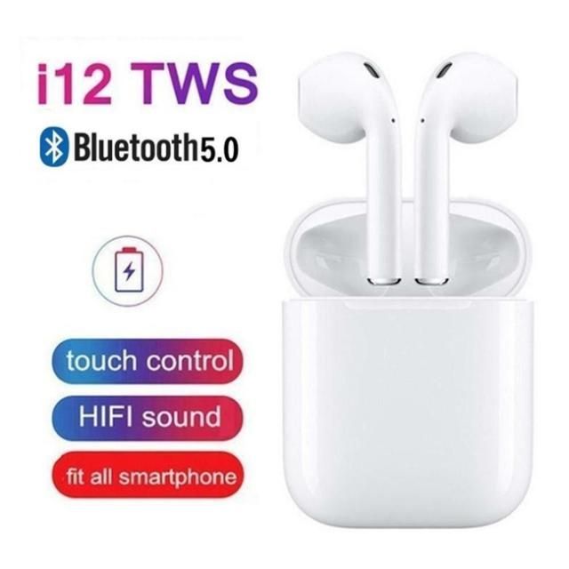 Tai Nghe Bluetooth Không Dây I12 TWS - Tai Nghe Full Chức Năng, Cảm Ứng Nhạy Thích Hợp Mọi Dòng Điện Thoại