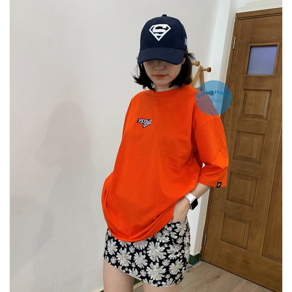 Aó thun freesize màu cam nam nữ