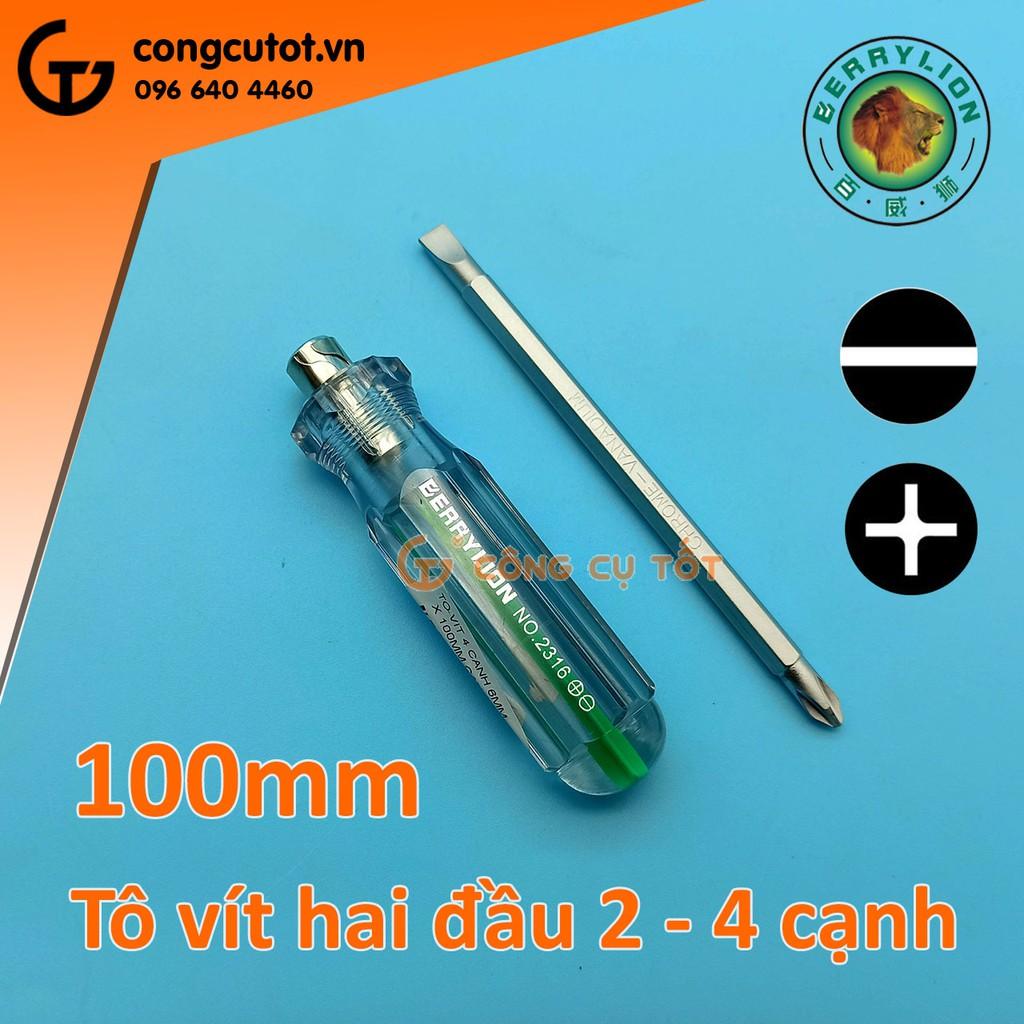 Tô vít 2 đầu 4 cạnh, 2 cạnh  cán sọc trong Berrylion