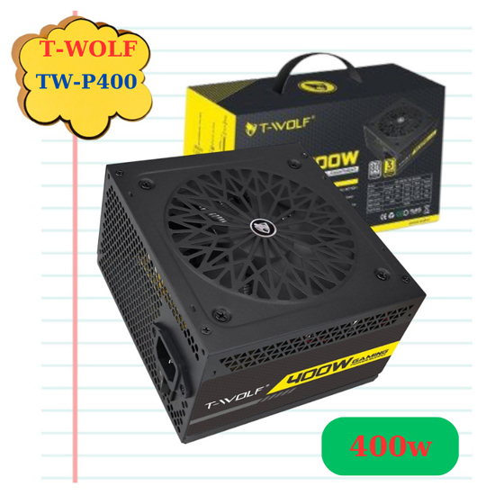Bộ nguồn máy tính T-WOLF-P400 (400W/80 PLUS) - Hàng Chính Hãng