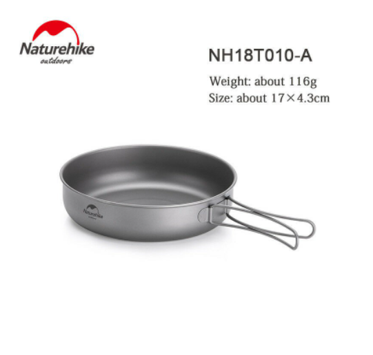 Chảo Dã Ngoại Titanium NatureHike TJP01 – NH18T010-A