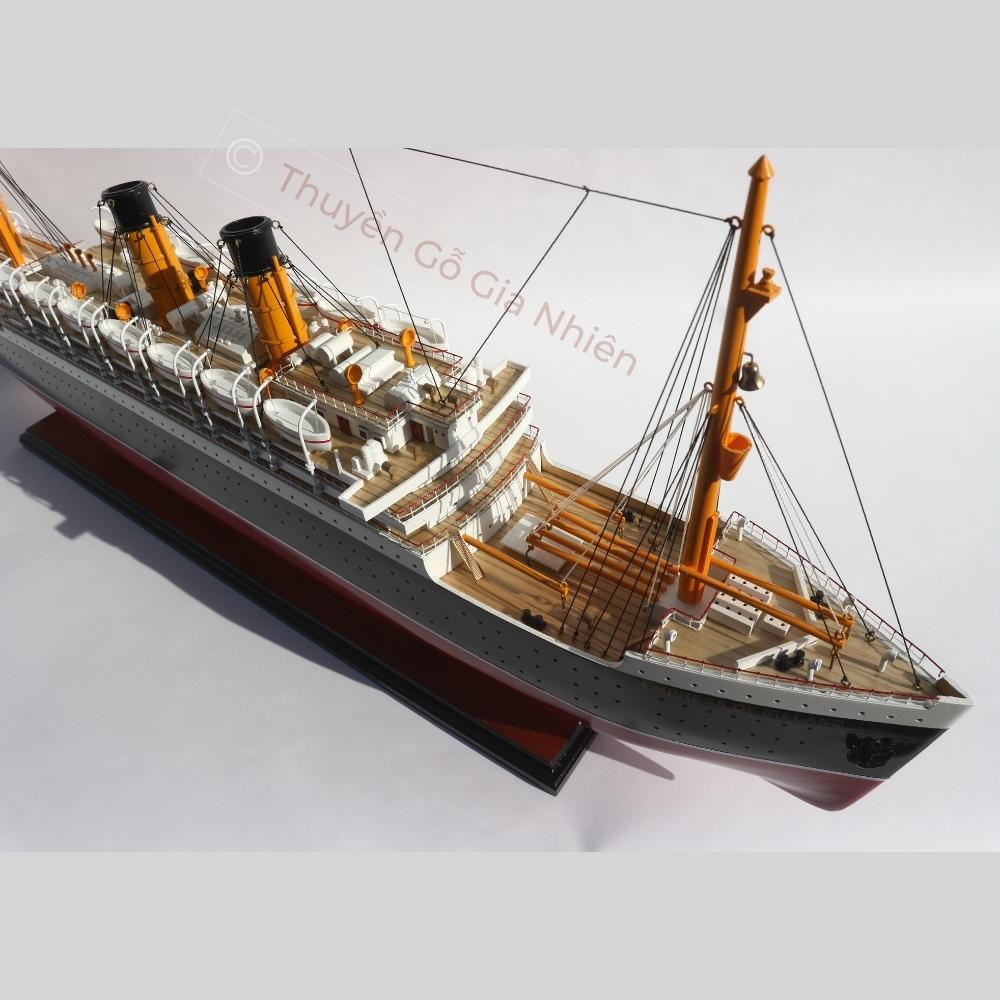 Mô Hình Thuyền Gỗ Trang Trí Phong Thủy Dạng Thuyền Du Lịch EMPRESS OF IRELAND Chính Hãng, Hàng Xuất Khẩu Chất Lượng Cao