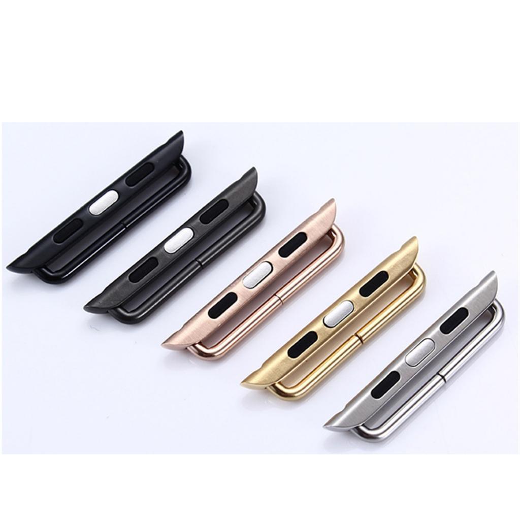 2 Pcs Compatible with Watch Adapters 44mm Stainless Steel