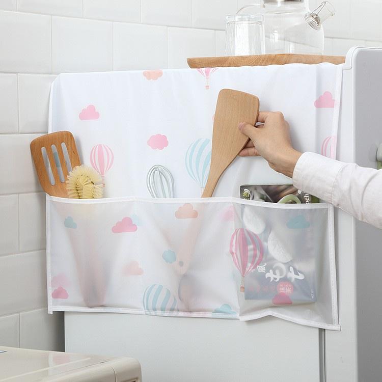 Bạt phủ tủ lạnh kèm túi 2 bên