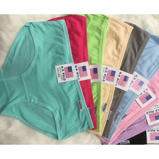 Quần lót cotton xuất Mỹ set 10 chiếc trộn màu